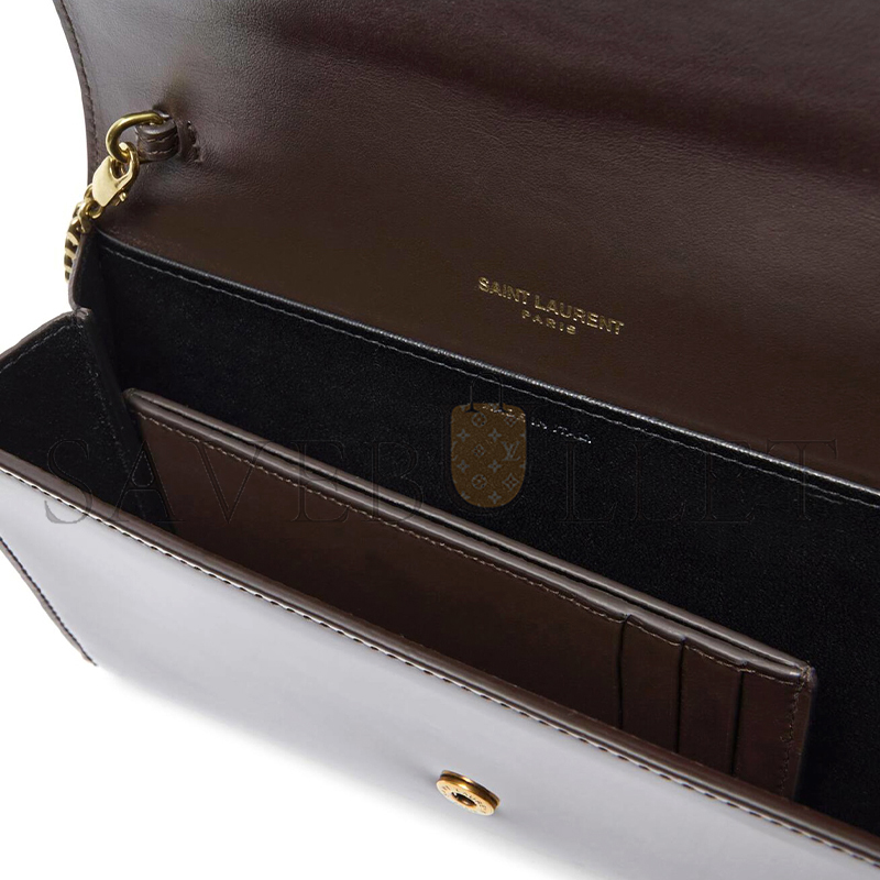 Y*L uptown patent leather wallet on chain 607788aacvm6160 (19*12*3cm)